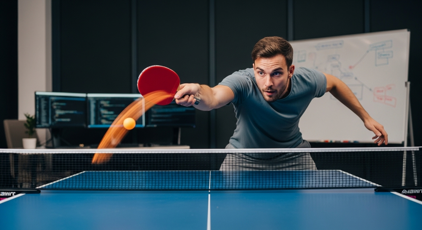 افزایش سرعت پردازش مغز با پینگ پنگ